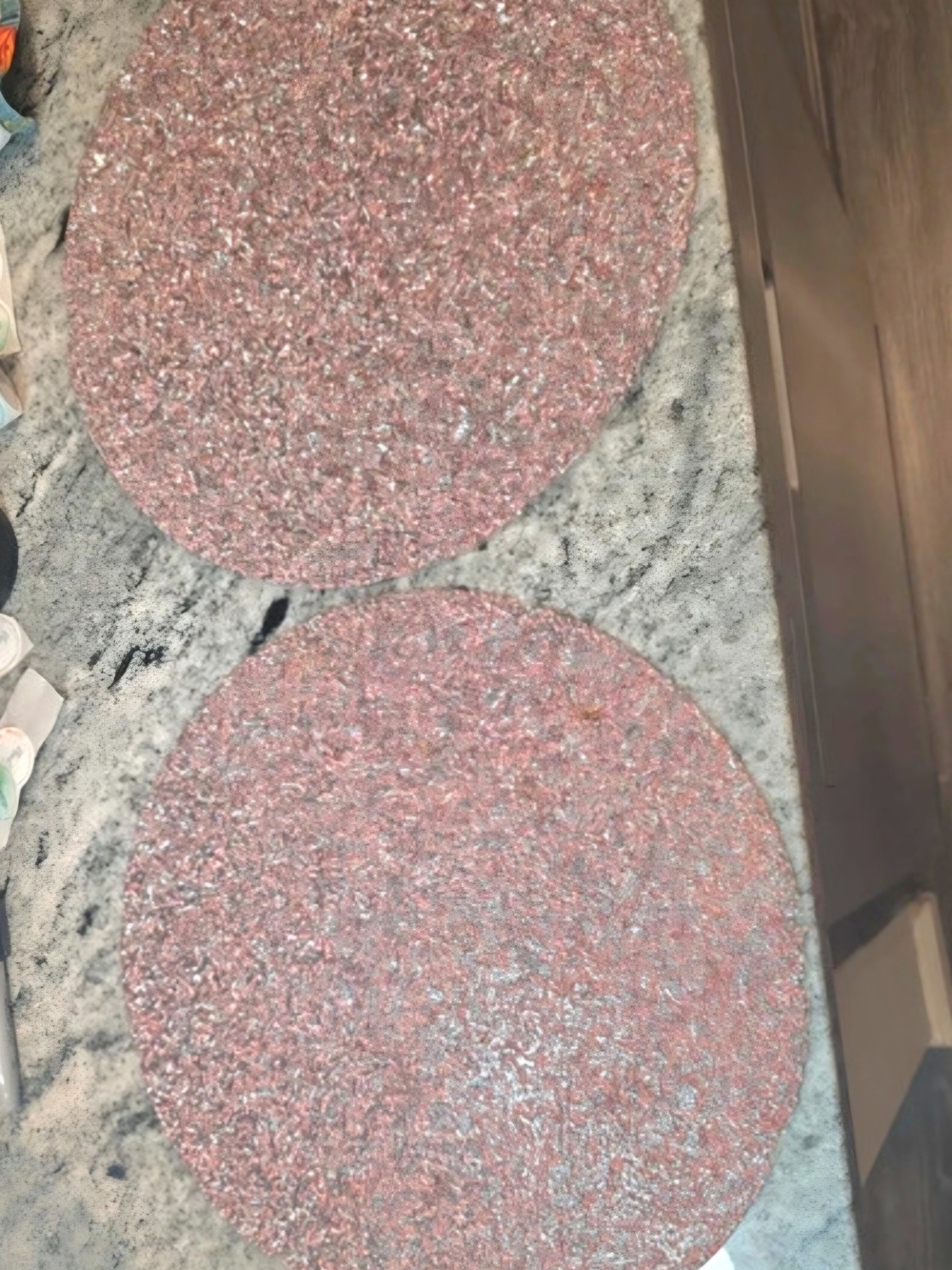 Pink Round Sequin Placemat Set - 2 Pack